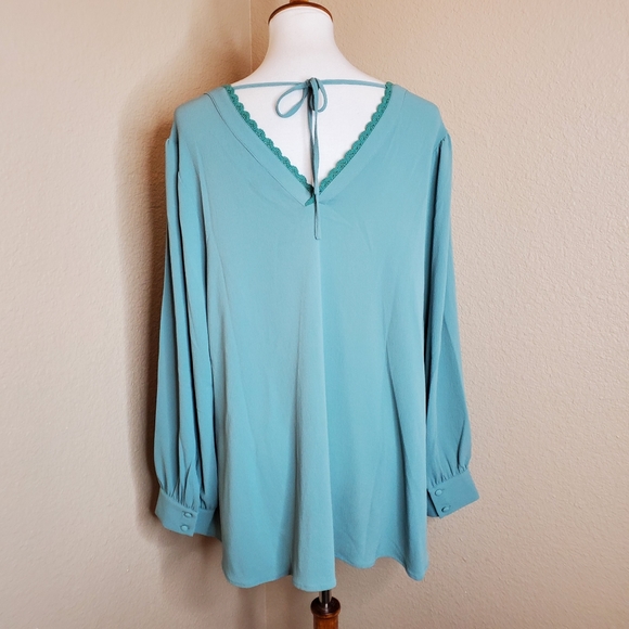 Modcloth Romantic Planning Long Sleeve Top - Picture 5 of 9